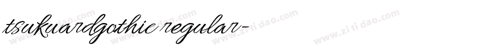 tsukuardgothic regular字体转换